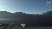 Archived webcam image showing Mountain Restaurant Gampen / Top Station Gampenbahn on 12 Sep 2026 at 08:04