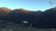 Archived webcam image showing Mountain Restaurant Gampen / Top Station Gampenbahn on 12 Sep 2026 at 19:04