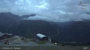 Archived webcam image showing Mountain Restaurant Gampen / Top Station Gampenbahn on 4 Oct 2026 at 05:33