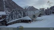 Archived webcam image showing Galzigbahn Base Station (St. Anton) on 27 Mar 2026 at 07:15