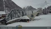 Archived webcam image showing Galzigbahn Base Station (St. Anton) on 27 Mar 2026 at 08:15