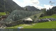 Archived webcam image showing Galzigbahn Base Station (St. Anton) on 23 Jul 2026 at 13:02