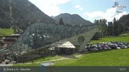 Archived webcam image showing Galzigbahn Base Station (St. Anton) on 29 Jul 2026 at 13:39