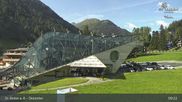 Archived webcam image showing Galzigbahn Base Station (St. Anton) on 10 Aug 2026 at 09:04