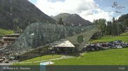 Archived webcam image showing Galzigbahn Base Station (St. Anton) on 10 Aug 2026 at 11:04