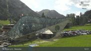 Archived webcam image showing Galzigbahn Base Station (St. Anton) on 10 Aug 2026 at 13:04