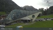Archived webcam image showing Galzigbahn Base Station (St. Anton) on 10 Aug 2026 at 17:04
