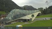 Archived webcam image showing Galzigbahn Base Station (St. Anton) on 10 Aug 2026 at 19:04