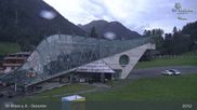 Archived webcam image showing Galzigbahn Base Station (St. Anton) on 10 Aug 2026 at 21:04