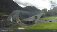 Archived webcam image showing Galzigbahn Base Station (St. Anton) on 22 Aug 2026 at 17:29