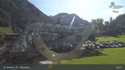 Archived webcam image showing Galzigbahn Base Station (St. Anton) on 12 Sep 2026 at 15:02