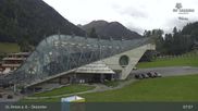 Archived webcam image showing Galzigbahn Base Station (St. Anton) on 21 Sep 2026 at 08:30