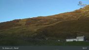 Archived webcam image showing St. Anton: Rendl Mountain Restaurant on 12 Sep 2026 at 19:02