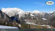 Archived webcam image showing Panoramic View of Lake Achensee and Pertisau on 26 Feb 2026 at 09:05