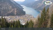 Archived webcam image showing Panoramic View of Lake Achensee and Pertisau on 9 Mar 2026 at 17:05