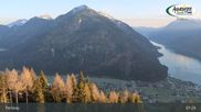 Archived webcam image showing Panoramic View of Lake Achensee and Pertisau on 8 Apr 2026 at 07:49