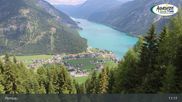 Archived webcam image showing Panoramic View of Lake Achensee and Pertisau on 27 Jul 2026 at 11:12
