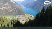 Archived webcam image showing Panoramic View of Lake Achensee and Pertisau on 30 Sep 2026 at 11:26