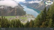 Archived webcam image showing Panoramic View of Lake Achensee and Pertisau on 5 Oct 2026 at 11:24