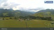 Archived webcam image showing Skiing area Roggenboden (Alpbachtal Wildschönau) on 11 May 2026 at 13:57