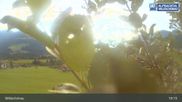 Archived webcam image showing Skiing area Roggenboden (Alpbachtal Wildschönau) on 27 Jul 2026 at 19:12