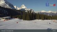Archived webcam image showing Ehrwalder Alm Ski Slopes on 22 Mar 2026 at 08:26