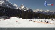 Archived webcam image showing Ehrwalder Alm Ski Slopes on 22 Mar 2026 at 11:26