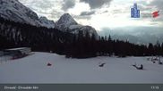 Archived webcam image showing Ehrwalder Alm Ski Slopes on 22 Mar 2026 at 17:26