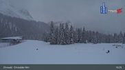 Archived webcam image showing Ehrwalder Alm Ski Slopes on 1 Apr 2026 at 05:36