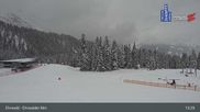 Archived webcam image showing Ehrwalder Alm Ski Slopes on 1 Apr 2026 at 13:36