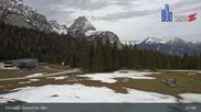 Archived webcam image showing Ehrwalder Alm Ski Slopes on 28 Apr 2026 at 08:53