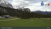 Archived webcam image showing Ehrwalder Alm Ski Slopes on 13 May 2026 at 07:22