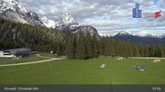 Archived webcam image showing Ehrwalder Alm Ski Slopes on 13 May 2026 at 08:22