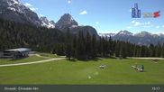 Archived webcam image showing Ehrwalder Alm Ski Slopes on 13 May 2026 at 15:22
