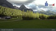 Archived webcam image showing Ehrwalder Alm Ski Slopes on 14 Jun 2026 at 07:12