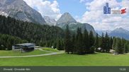 Archived webcam image showing Ehrwalder Alm Ski Slopes on 20 Jun 2026 at 13:14