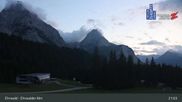 Archived webcam image showing Ehrwalder Alm Ski Slopes on 8 Aug 2026 at 03:17