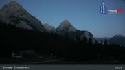 Archived webcam image showing Ehrwalder Alm Ski Slopes on 8 Aug 2026 at 05:17