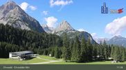 Archived webcam image showing Ehrwalder Alm Ski Slopes on 29 Aug 2026 at 11:16
