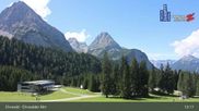 Archived webcam image showing Ehrwalder Alm Ski Slopes on 29 Aug 2026 at 13:16