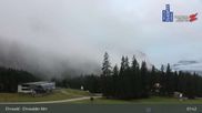 Archived webcam image showing Ehrwalder Alm Ski Slopes on 9 Oct 2026 at 08:54
