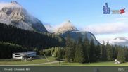 Archived webcam image showing Ehrwalder Alm Ski Slopes on 9 Oct 2026 at 09:54