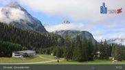 Archived webcam image showing Ehrwalder Alm Ski Slopes on 9 Oct 2026 at 11:54