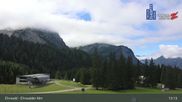 Archived webcam image showing Ehrwalder Alm Ski Slopes on 9 Oct 2026 at 13:54