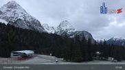 Archived webcam image showing Ehrwalder Alm Ski Slopes on 24 Oct 2026 at 08:53