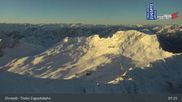 Archived webcam image showing Top Station of Tiroler Zugspitzbahn on 26 Feb 2026 at 07:56
