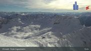 Archived webcam image showing Top Station of Tiroler Zugspitzbahn on 26 Feb 2026 at 15:56