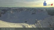 Archived webcam image showing Top Station of Tiroler Zugspitzbahn on 26 Feb 2026 at 17:14