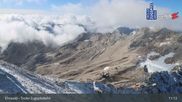 Archived webcam image showing Top Station of Tiroler Zugspitzbahn on 17 Sep 2026 at 11:42