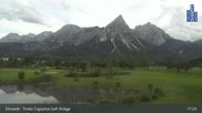 Archived webcam image showing Tiroler Zugspitze - Golf Course on 7 Sep 2026 at 17:10